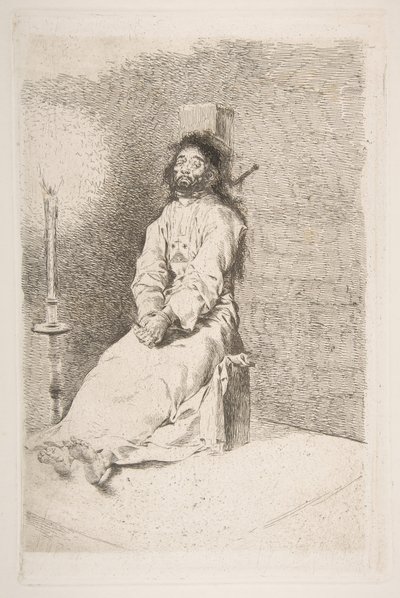 The garroted man The garroted man, 1778-80. od Francisco de Goya