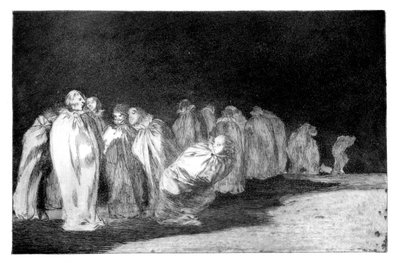 Muži v pytlích, 1819-1823 od Francisco de Goya