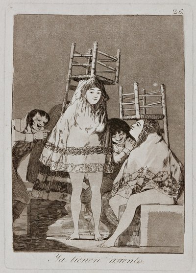 Už mají sedlovou desku 26 ze série „Los Caprichos“ (The Caprices) od Francisco de Goya