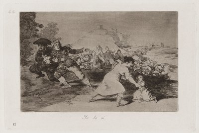 Viděl jsem to, deska 44 z The Disasters of War od Francisco de Goya