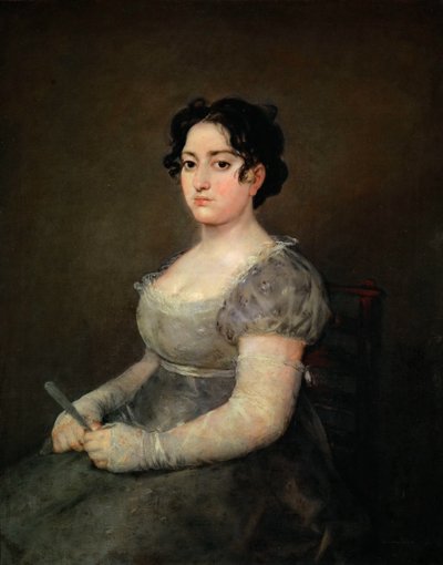 Portrét dámy s vějířem, 1806-1807. od Francisco Goya de
