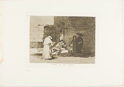 Dobročinnost ženy, deska 49 z knihy Válečné katastrofy od Francisco Jose de Goya y Lucientes