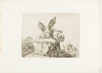 Proti společnému dobru, deska 71 z The Disasters of War od Francisco Jose de Goya y Lucientes