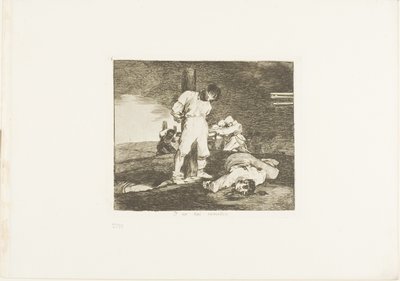 A není pro to pomoci, deska 15 z knihy Válečné katastrofy od Francisco Jose de Goya y Lucientes