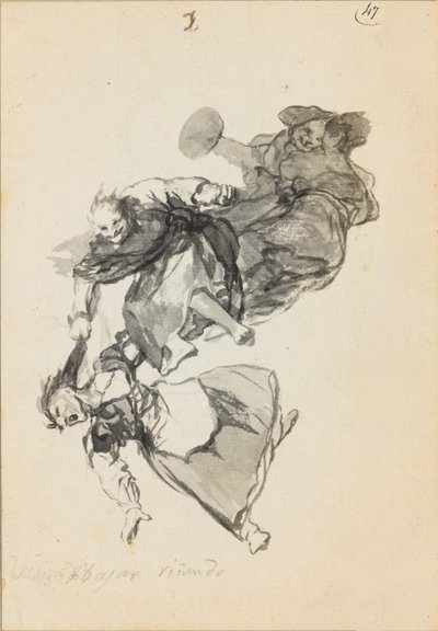 Jdou dolů smíchy od Francisco de Goya