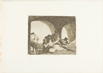 Bitter to be Present, deska 13 z The Disasters of War od Francisco Jose de Goya y Lucientes