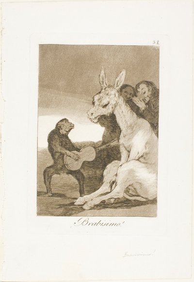 Bravo!, deska 38 z Los Caprichos od Francisco Jose de Goya y Lucientes