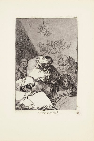 Korekční deska 46 od: Los Caprichos od Francisco Jose de Goya y Lucientes