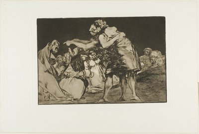 Disorderly Folly, deska sedm z The Proverbs od Francisco Jose de Goya y Lucientes