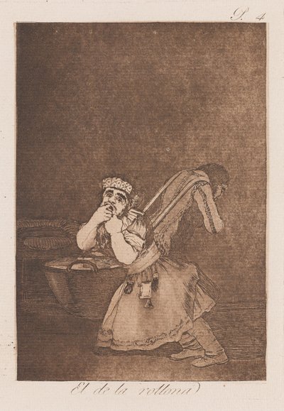 El de la Rollona, konec 18.-začátek 19. století (tisk) od Francisco de Goya