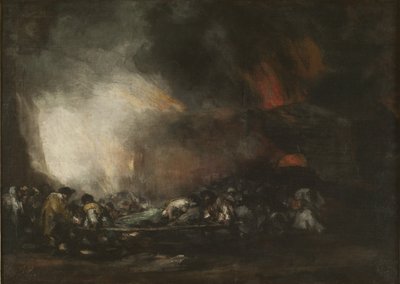 Požár nemocnice od Francisco Jose de Goya y Lucientes