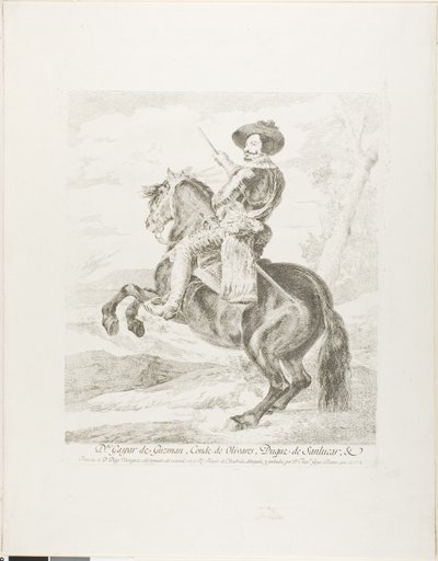 Gaspar de Guzman, hrabě vévoda z Olivares od Francisco Jose de Goya y Lucientes