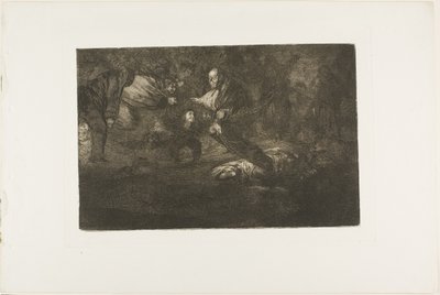 Bůh je stvořil a spojili se dohromady, deska 18 z Los Proverbios od Francisco Jose de Goya y Lucientes