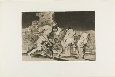 Je to úžasné - a byli jsme vyrobeni Bohem, deska šest z Los Proverbios od Francisco Jose de Goya y Lucientes