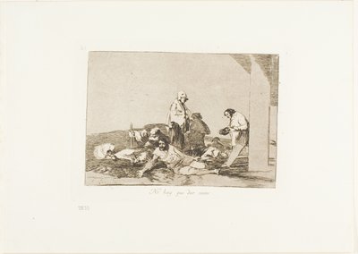 Nemá smysl křičet, deska 58 z knihy Válečné katastrofy od Francisco Jose de Goya y Lucientes