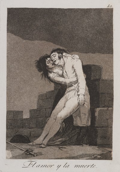 Láska a smrt od Francisco de Goya
