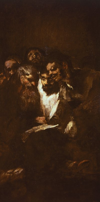 Muži čtou Francisco de Goya (1746-1828) od Francisco Jose de Goya y Lucientes