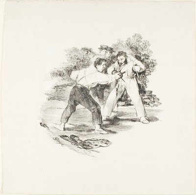 Moderní duel od Francisco Jose de Goya y Lucientes