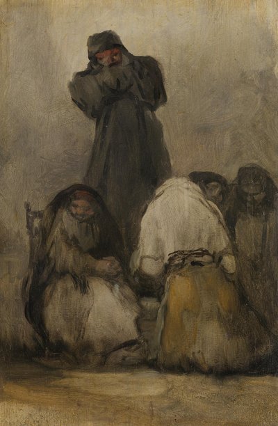 Mnišské kázání od Francisco Jose de Goya y Lucientes
