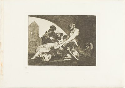 Ani tyhle, deska jedenáct z The Disasters of War od Francisco Jose de Goya y Lucientes