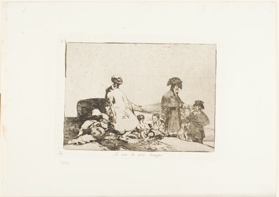 Možná jsou jiného plemene, deska 61 z The Disasters of War od Francisco Jose de Goya y Lucientes