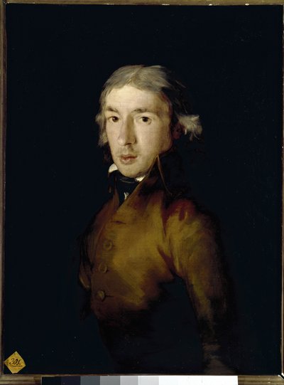 Portrét Leandra Fernandeze de Moratina, španělského básníka a dramatika. (olej na plátně od Francisco de Goya