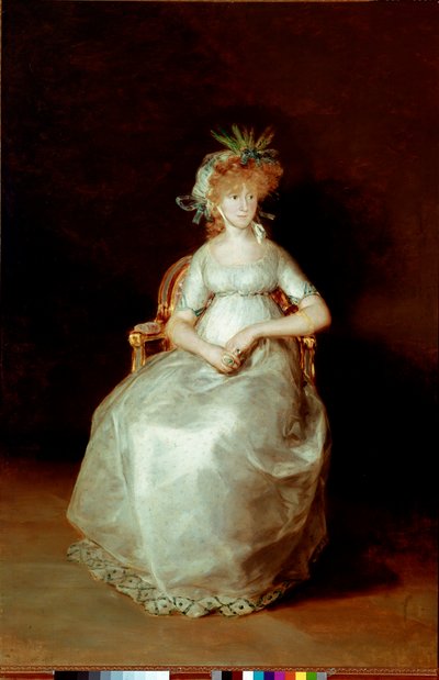 Portrét hraběnky z Chinchonu Obraz Francisco Goya y Lucientes (1746-1828) 1800 Sun. 216x144 cm Madrid, Musee du Prado od Francisco de Goya