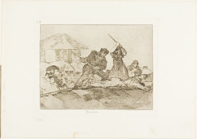 Rabble, deska 28 z The Disasters of War od Francisco Jose de Goya y Lucientes