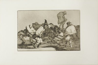 Raduj se, karnevale, zítra budeš popelem, deska 14 z Los Proverbios od Francisco Jose de Goya y Lucientes