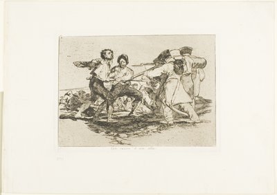 Správně nebo neprávem, deska dva z The Disasters of War od Francisco Jose de Goya y Lucientes
