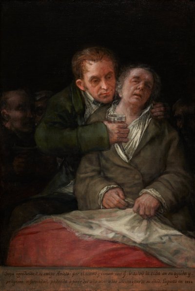 Autoportrét s doktorem Arrietou od Francisco Jose de Goya y Lucientes