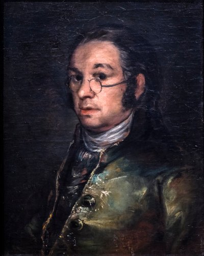 Autoportrét s brýlemi, kolem roku 1800 (olej na plátně) od Francisco Jose de Goya y Lucientes