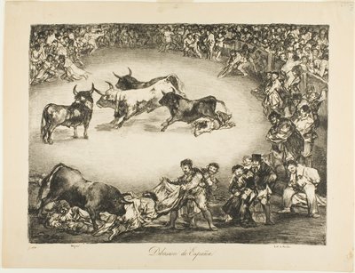 Španělská zábava, od Býků z Bordeaux od Francisco Jose de Goya y Lucientes