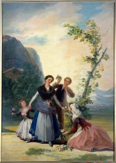 Jarní malba od Francisca de Goyi (1746-1828) 19. století. Ztlumit. 2,77 x 1,92 m. Madrid. Muzeum Prado od Francisco de Goya