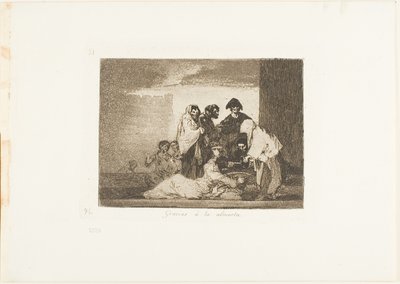 Díky Millet, deska 51 z The Disasters of War od Francisco Jose de Goya y Lucientes