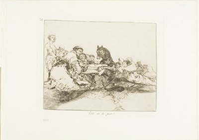 To je na tom to nejhorší!, deska 74 z The Disasters of War od Francisco Jose de Goya y Lucientes