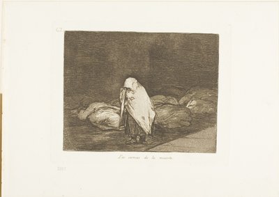 The Beds of Death, deska 62 z The Disasters of War od Francisco Jose de Goya y Lucientes