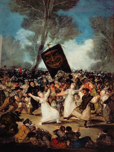 Pohřeb Sardinky (Svátek Božího těla na Popeleční středu) c.1812-19 (olej na plátně) od Francisco de Goya