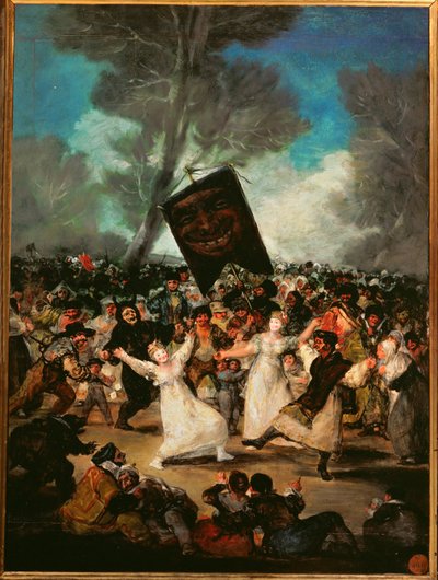 Pohřeb sardinky (malba na dřevě) od Francisco Jose de Goya y Lucientes