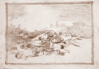 The Disasters of War: A mnohem více (přípravná kresba od Francisco de Goya
