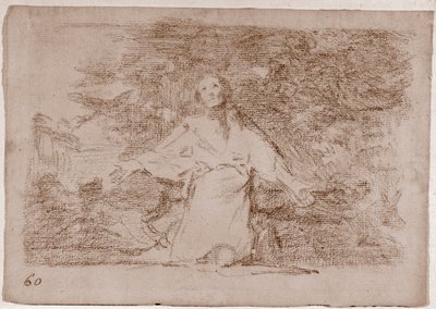 The Disasters of War: Ponuré předtuchy toho, co se stane (přípravná kresba od Francisco de Goya