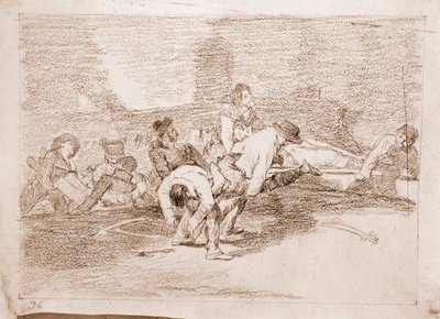 The Disasters of War : Stále budou moci sloužit (přípravná kresba od Francisco de Goya