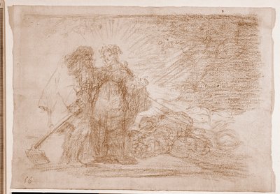 The Disasters of War: Toto je pravda (přípravná kresba od Francisco de Goya