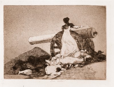 The Disasters of War: Jaká odvaha! (lept z přípravné kresby od Francisco de Goya