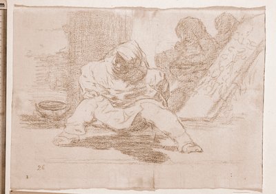 The Disasters of War: Jaké šílenství! (přípravný výkres od Francisco de Goya