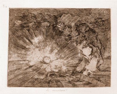 The Disasters of War: Vzkřísí? (lept z přípravné kresby od Francisco de Goya