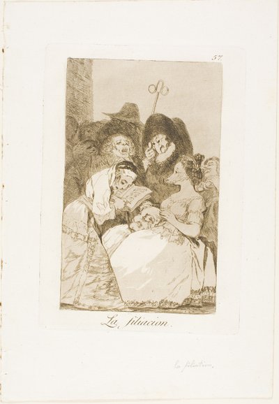The Filiation, deska 57 z Los Caprichos od Francisco Jose de Goya y Lucientes