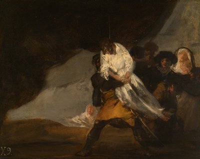 Oběšený mnich od Francisco Jose de Goya y Lucientes