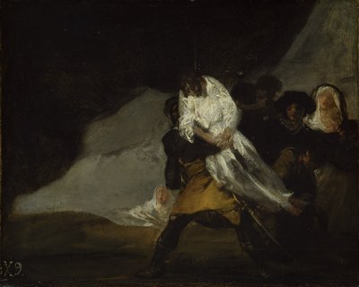 Oběšený mnich, kolem roku 1810 od Francisco de Goya