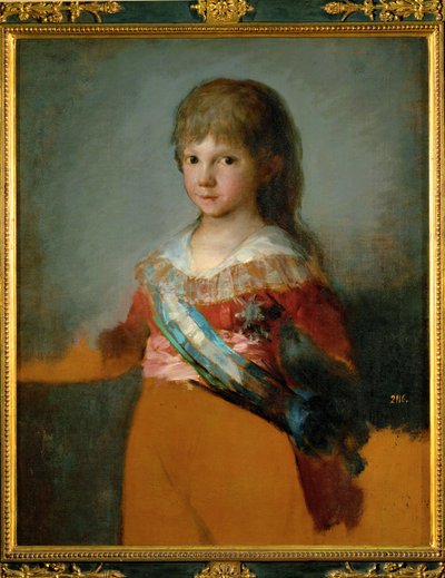 Infant Don Francisco de Paula Antonio (malba na plátně) od Francisco Jose de Goya y Lucientes